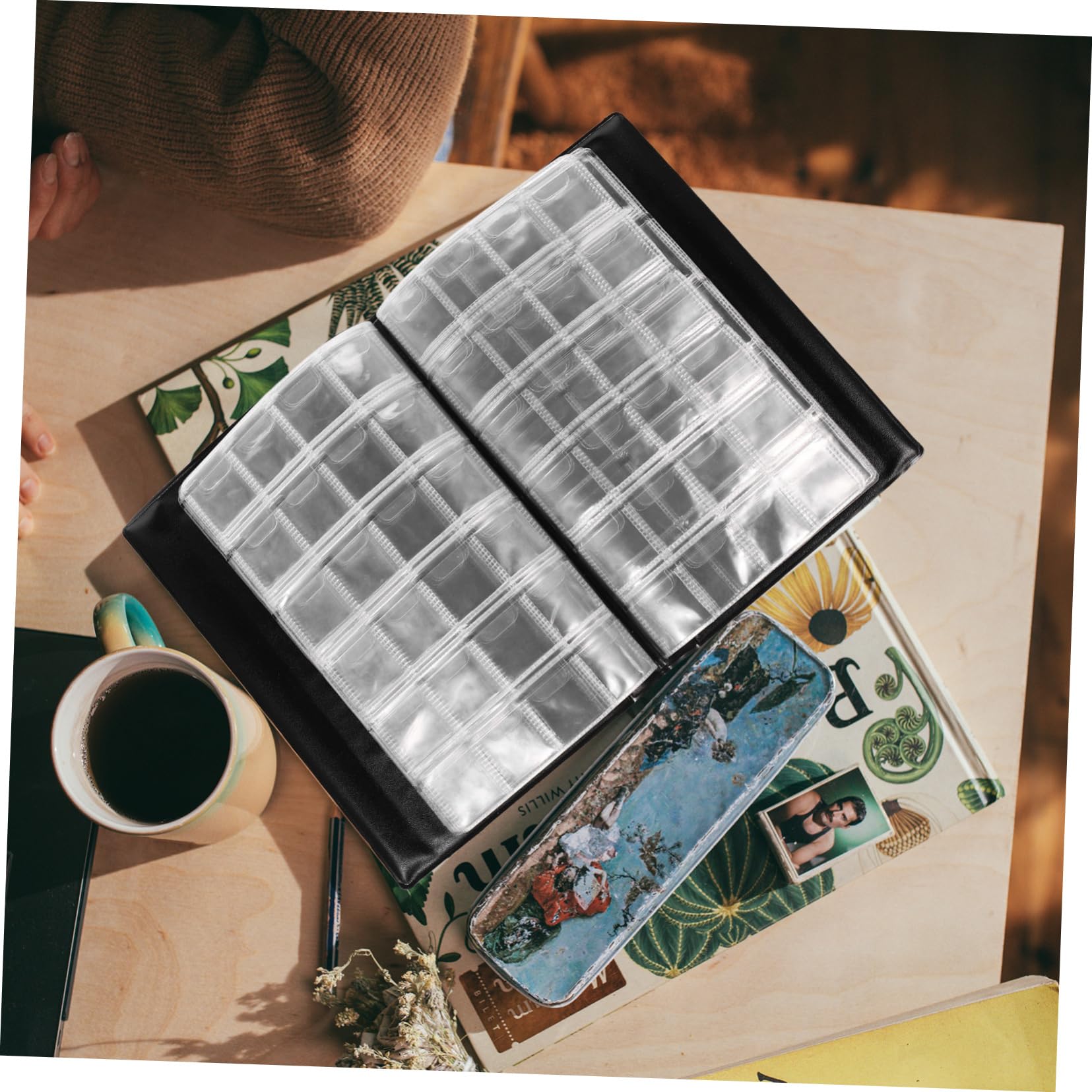 Münzsammelalbum Mit Fächern Transparent Für Münzen Und Banknoten Aus Robustem PVC-Material Sicherer Aufbewahrungshalter Für Sammler