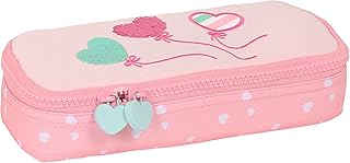 Blackfit8 - Portatodo Infantil, Tejido Reciclable, Estuche Infantil, Estuche Niño, Ideal para Niños en Edad Escolar, Cómodo y Versátil, Calidad y Resistencia, 22x8x5 cm, Color Rosa