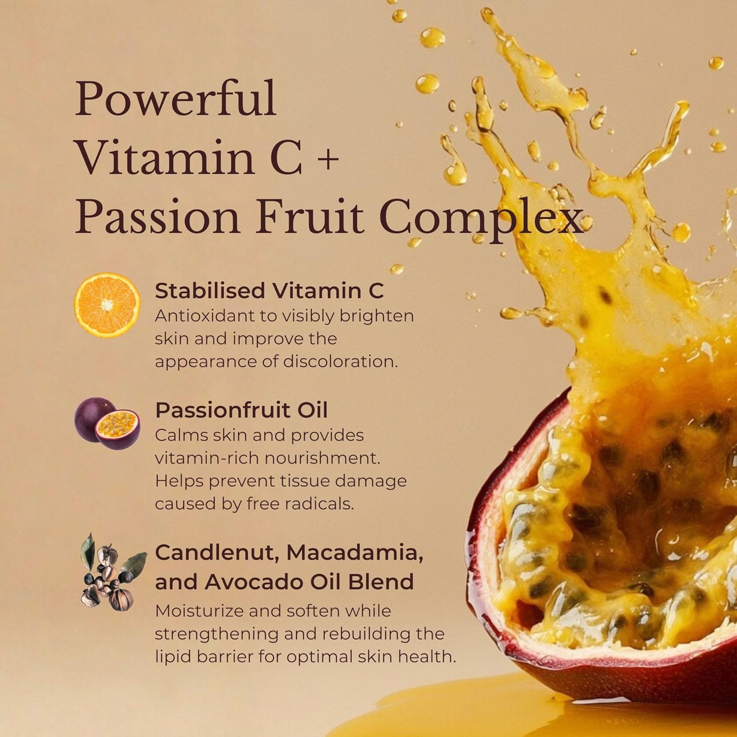 Juara Radiance Vitality Oil - Vitamin C Face Oil with 12 Botanical Oils - Wrinkle Reducing Facial Serum for Brightening & Hydration - Lightweight, Non-Greasy for All Skin Types - Made in USA - 1 oz