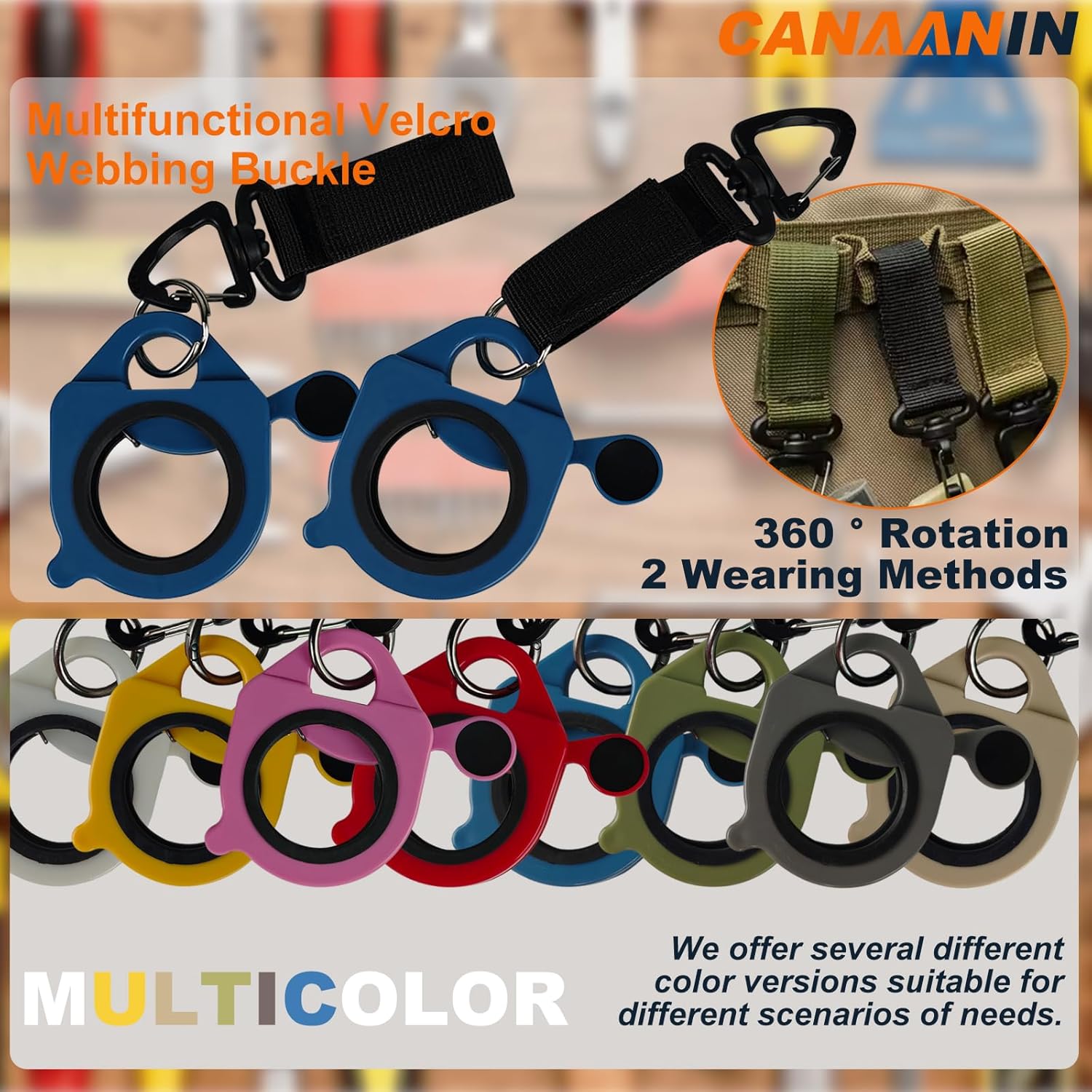 Zip Tie Holder Cable Tie Holder Heavy-Duty Colored Upgraded for Tool Belt Electrician Tool Tradie Bits Organized Strong Efficient Storage Reusable Portable (Colorful, 4 Pack)