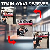 Vista 4 de SlipStick: Boxing MMA Heavy Punching Bag Slipping Defense Reflex Foam Attachment, Head Movement Training and Dodging
