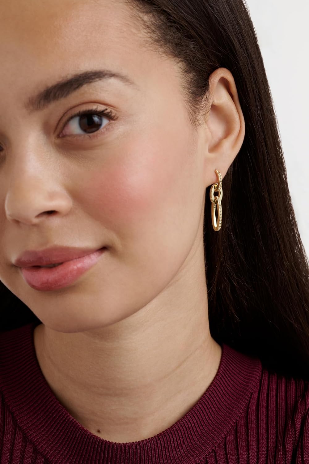 Ted Baker London Shirina Crystal Shimmer Drop Earrings for Women (Gold/Crystal) - Image 3