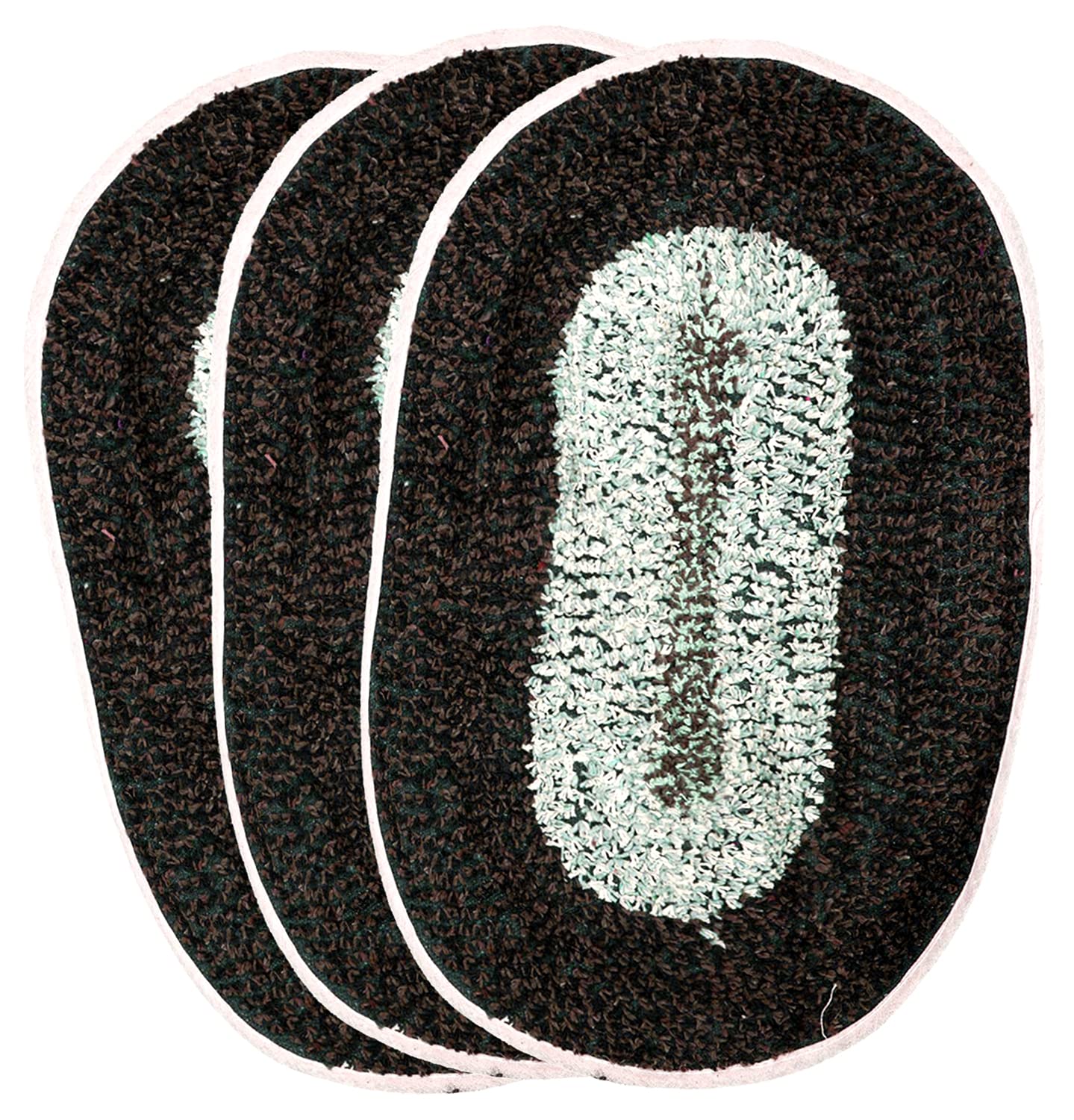 Kuber Industries Cotton Indoor Oval Doormat Dirts Trapper Mat Bath Door Mat Machine Washable for Porch/Kitchen/Bathroom/Laundry Room- Pack of 3 (Multicolour), Standard (Hs39Kubmart022067) (B097ZWYSV7) Amazon Price History, Amazon Price Tracker