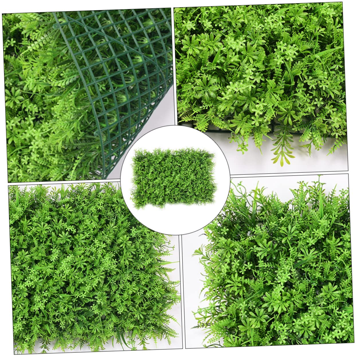 PRETYZOOM 2 Piezas Artificiales Pecera Planta Artificial para Adorno Panel Acuario Hierba Plantas De Interior Interior Césped Artificial Hierba Fausse Pared Mousse Plantas De