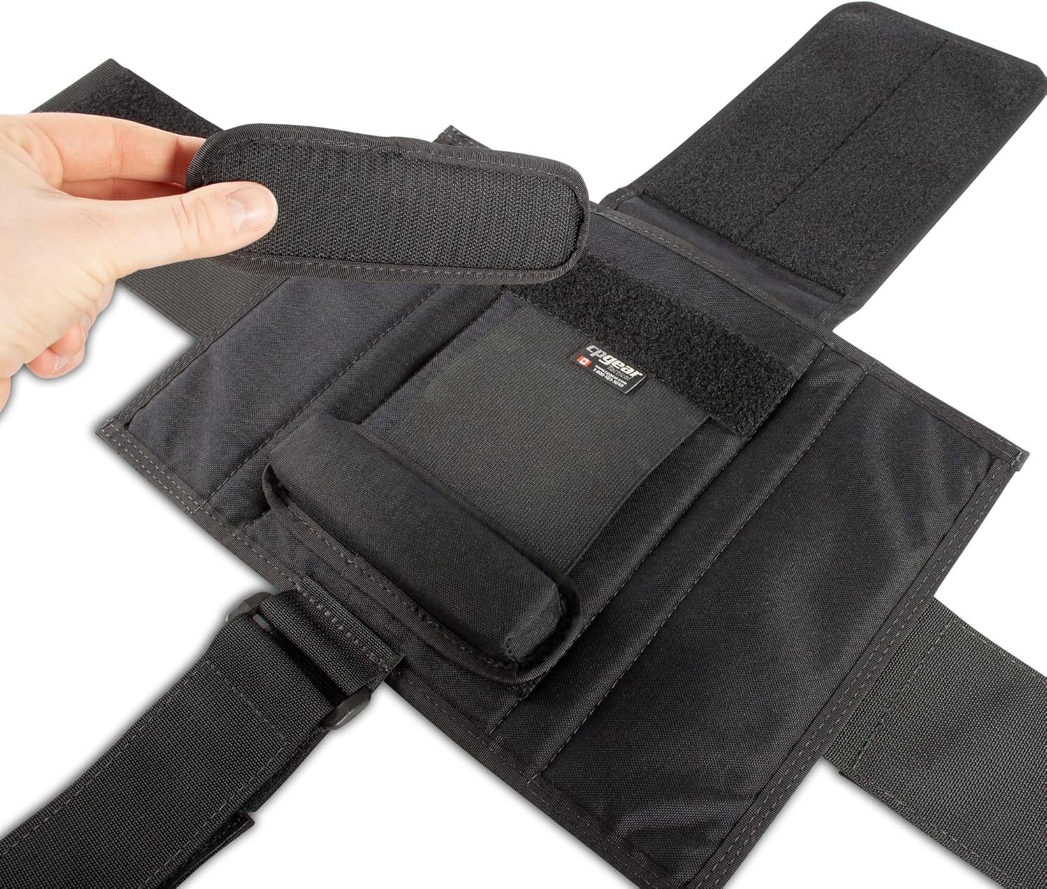 Tactical Notebook Covers Modular Pilot's Kneeboard | Aviation Organizer & Flight Planner | Durable Black Pilot Kneeboard for Field Use | Accessories Not Included