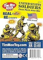 Vista 5 de TimMee Hombres del ejército de plástico - Soldados de juguete amarillos 48 piezas - Fabricado en EE. UU