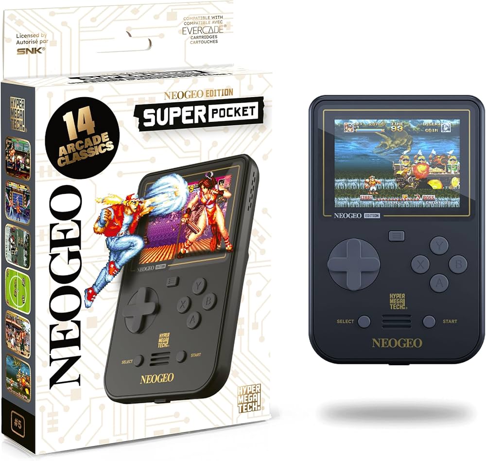 Amazon.com: HyperMegaTech! Super Pocket NEOGEO Edition : Toys & Games