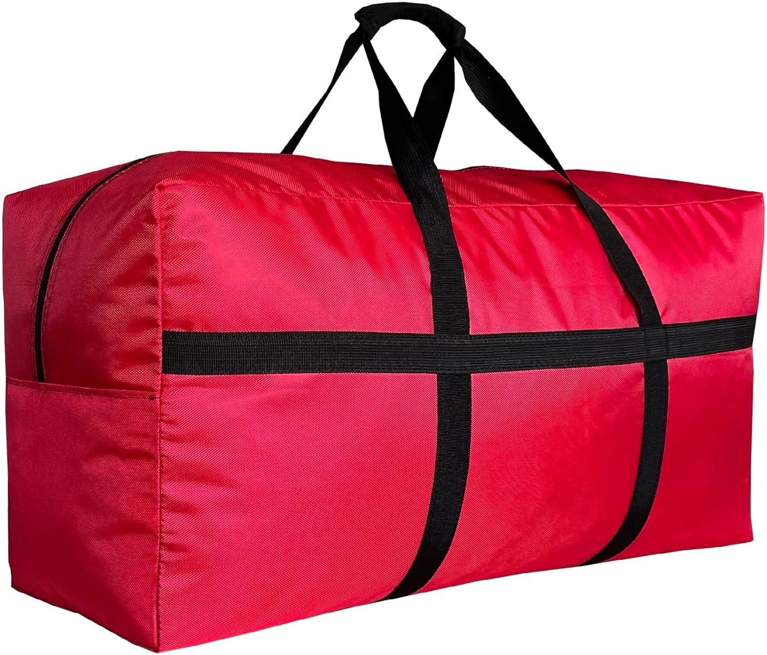 Extra Large Storage Duffle Bag for Travel, Big Foldable XL Duffle Bag for Traveling, Red, XX-Large-43″(L) X 18″(W) X 19.6″(H)