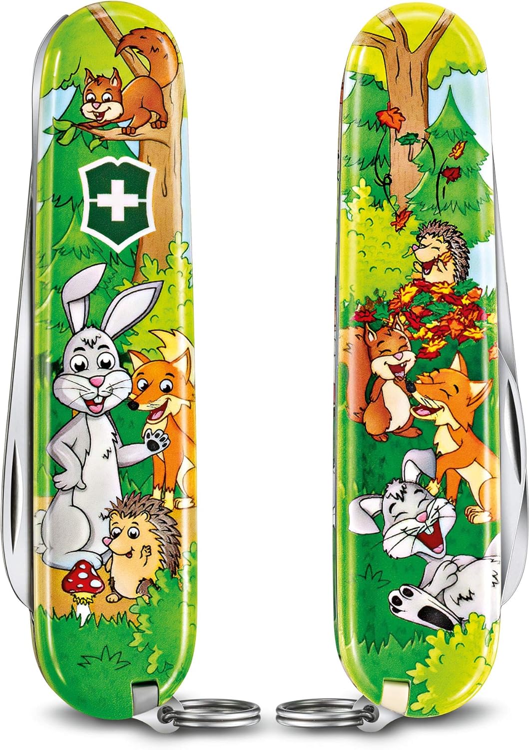 Victorinox Swiss Army Knife, My First Victorinox Animal Edition, Multitool, Swiss Army Knife with 9 Functions, Blade without Point, Screwdriver