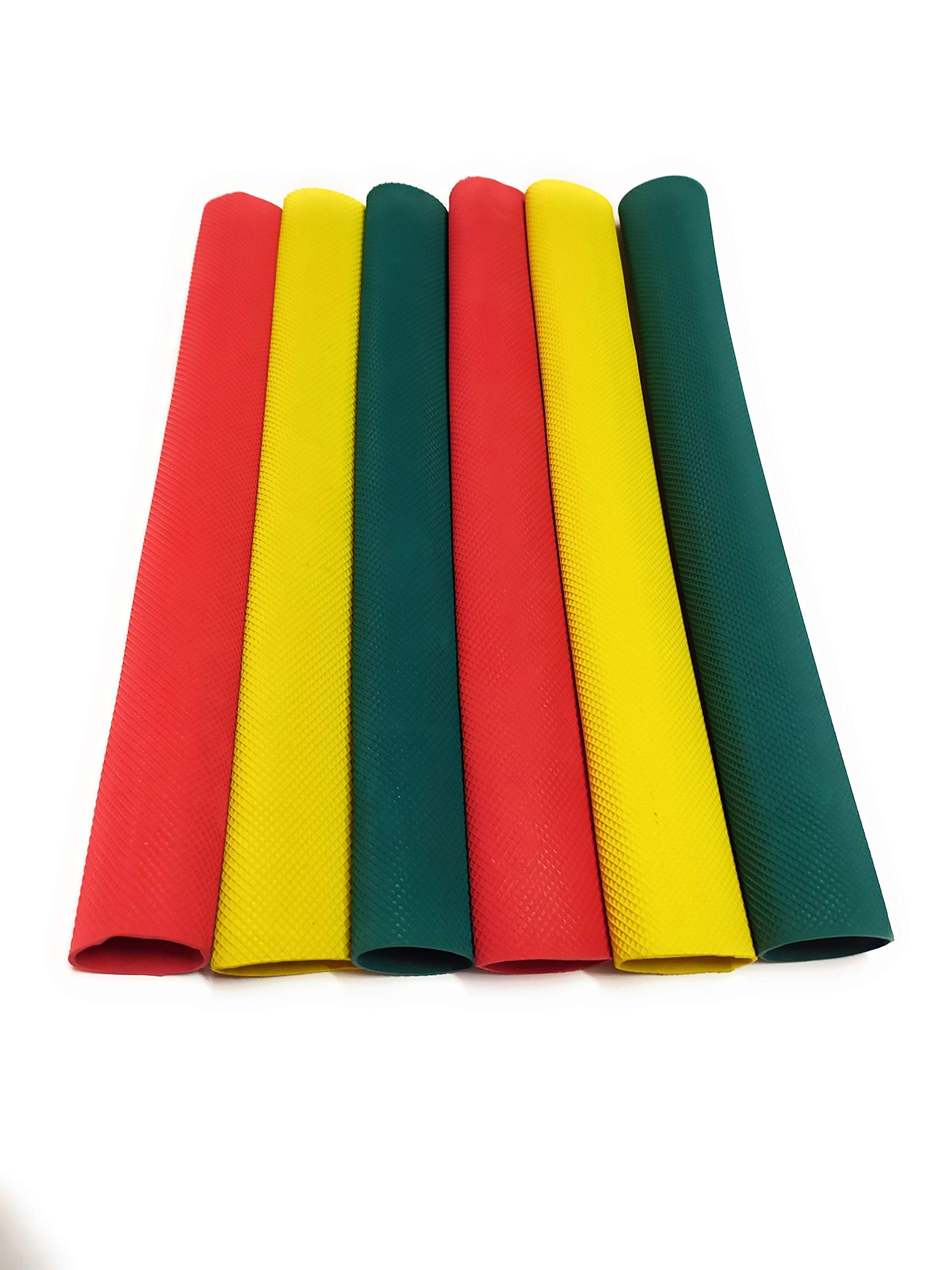 Paquete de 6 empuñaduras para bate de críquet multicolor (diamante)