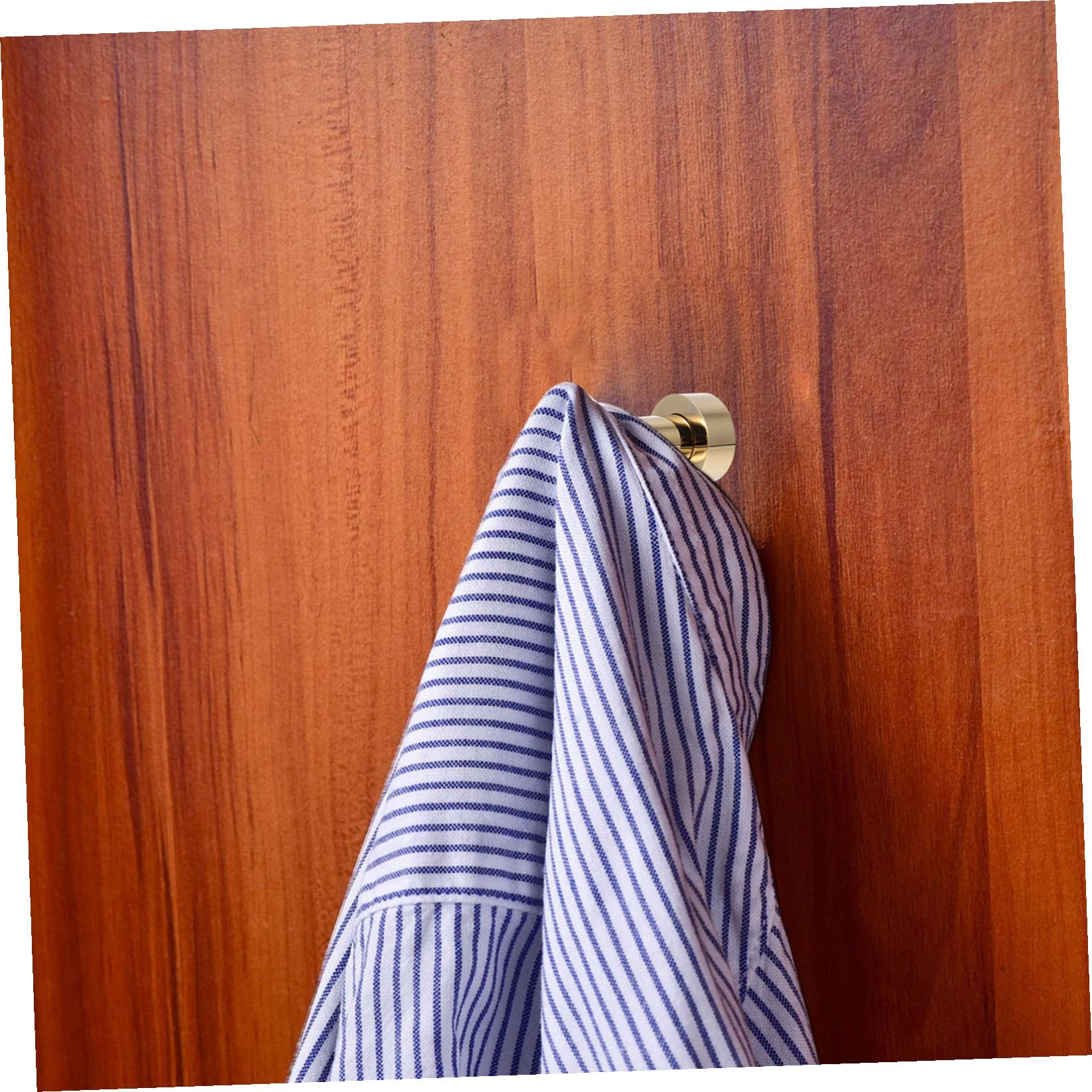 6piezas Ganchos De Towel De Latón Para Baño Colgadores Redondos Para Toallas y Instalación Puerta o Pared