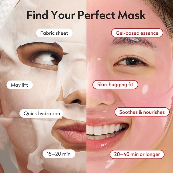 I DEW CARE Thirst Things First Hydrating Hydrogel Mask Solutions Set - Hydrating & Moisturizing Facial Sheet Mask with Watermelon Extract & Hyal Ball - Vegan, Korean Skin Care (Pack of 5, 1.05 oz EA)