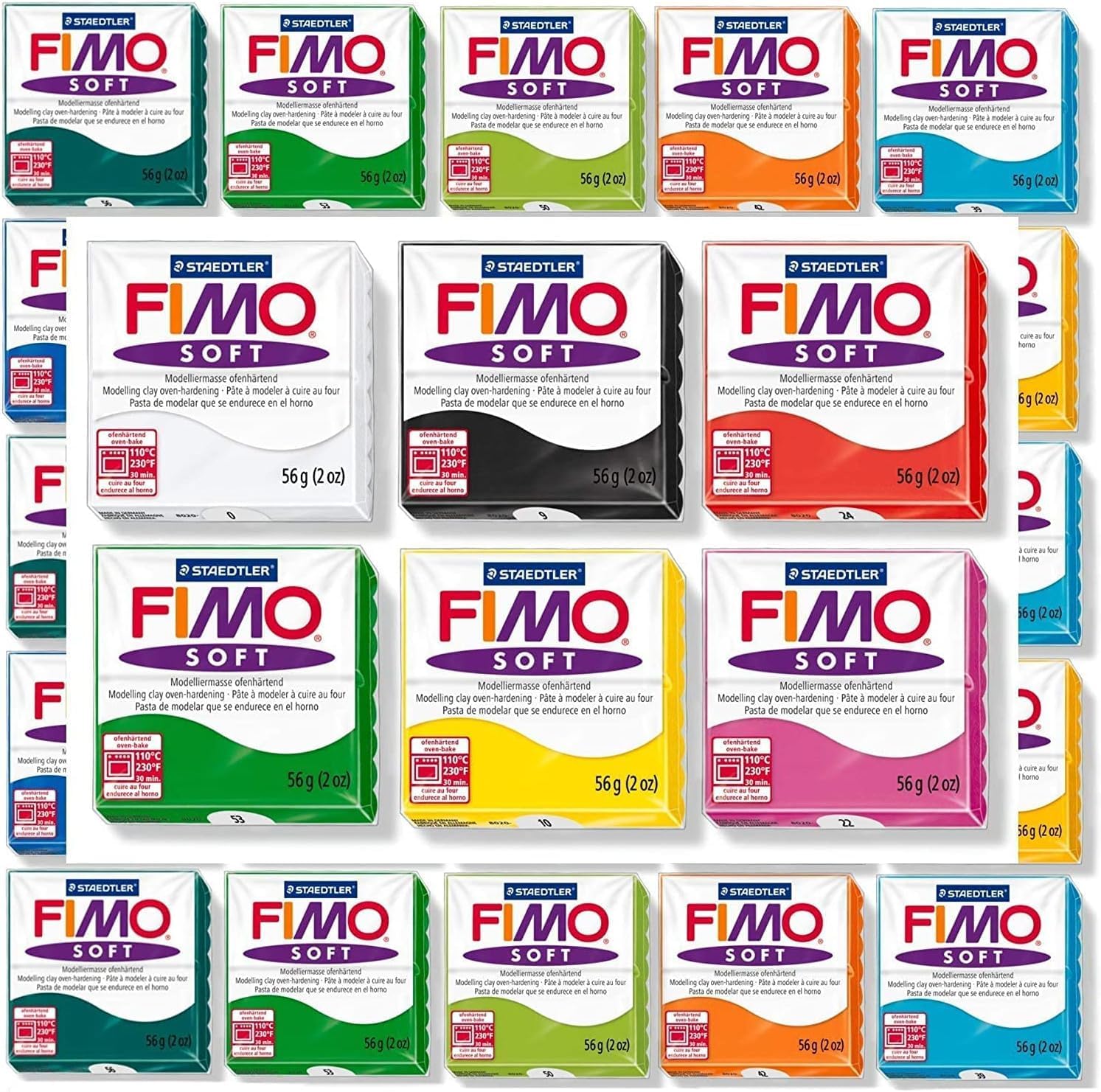 JustArtsCrafts Fimo Soft Oven Hardening Bake DIY Crafts Sculpting ...