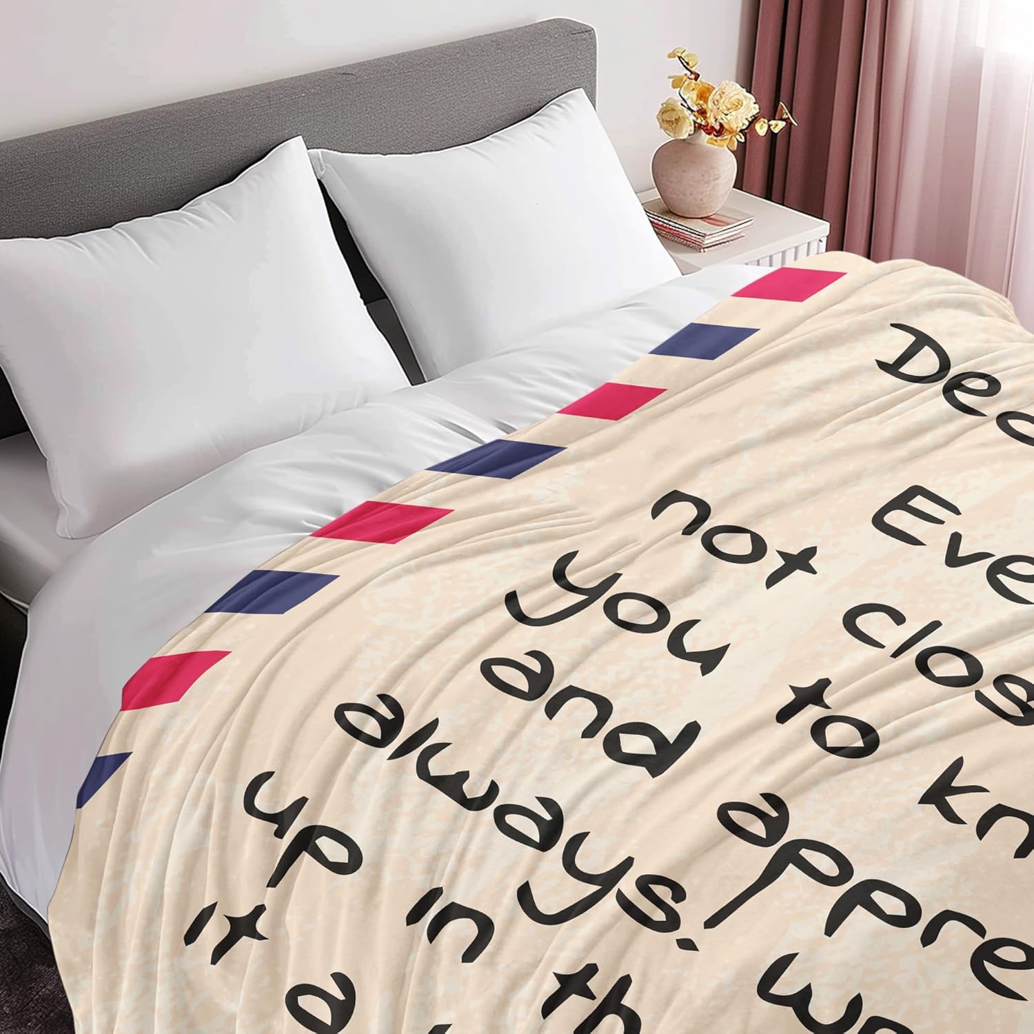 UFOORO Throw Blankets for Mom from Daughter Son, for Mother, Unique Christmas Mom Gifts Blankets for Bed Couch 55 * 70 inch - Image 6