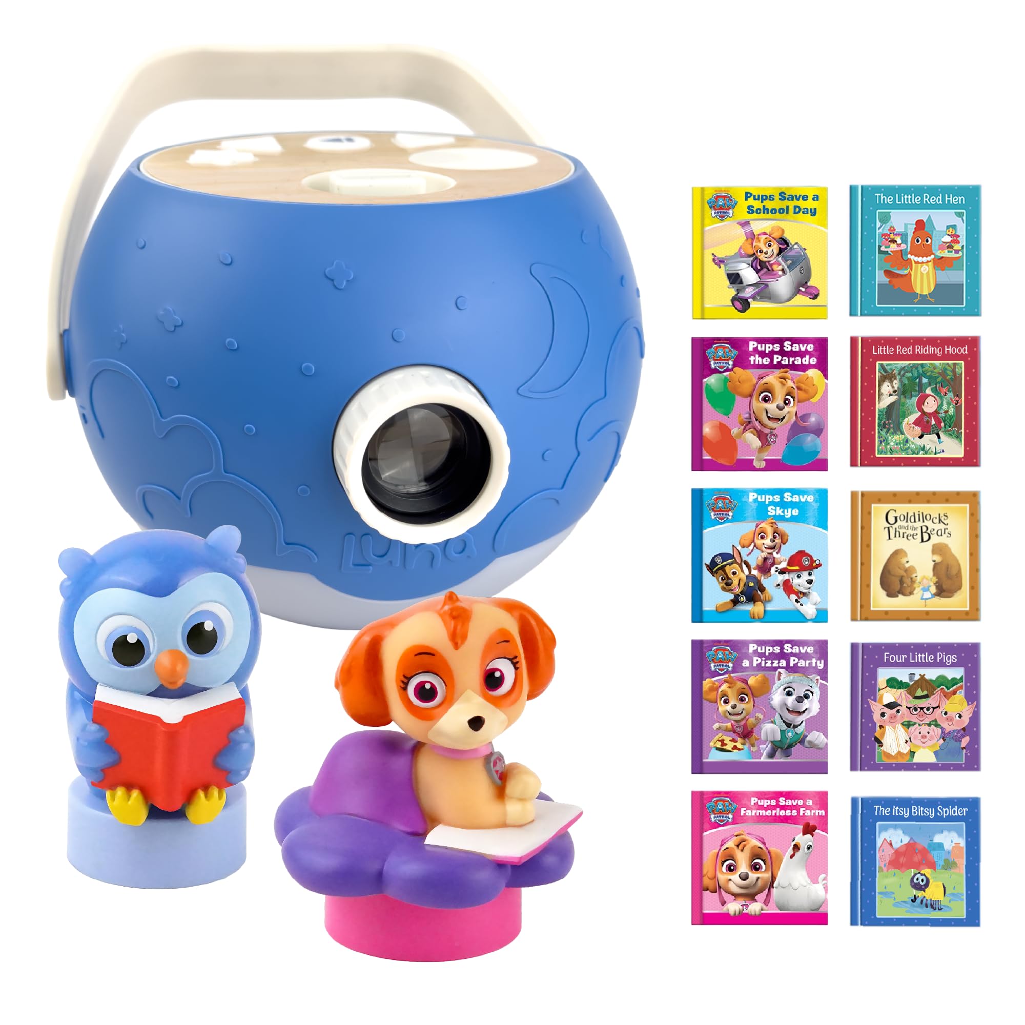 Kids Book Projector - 5 PAW Patrol Skye &amp; Fairytale Stories, 10 Songs