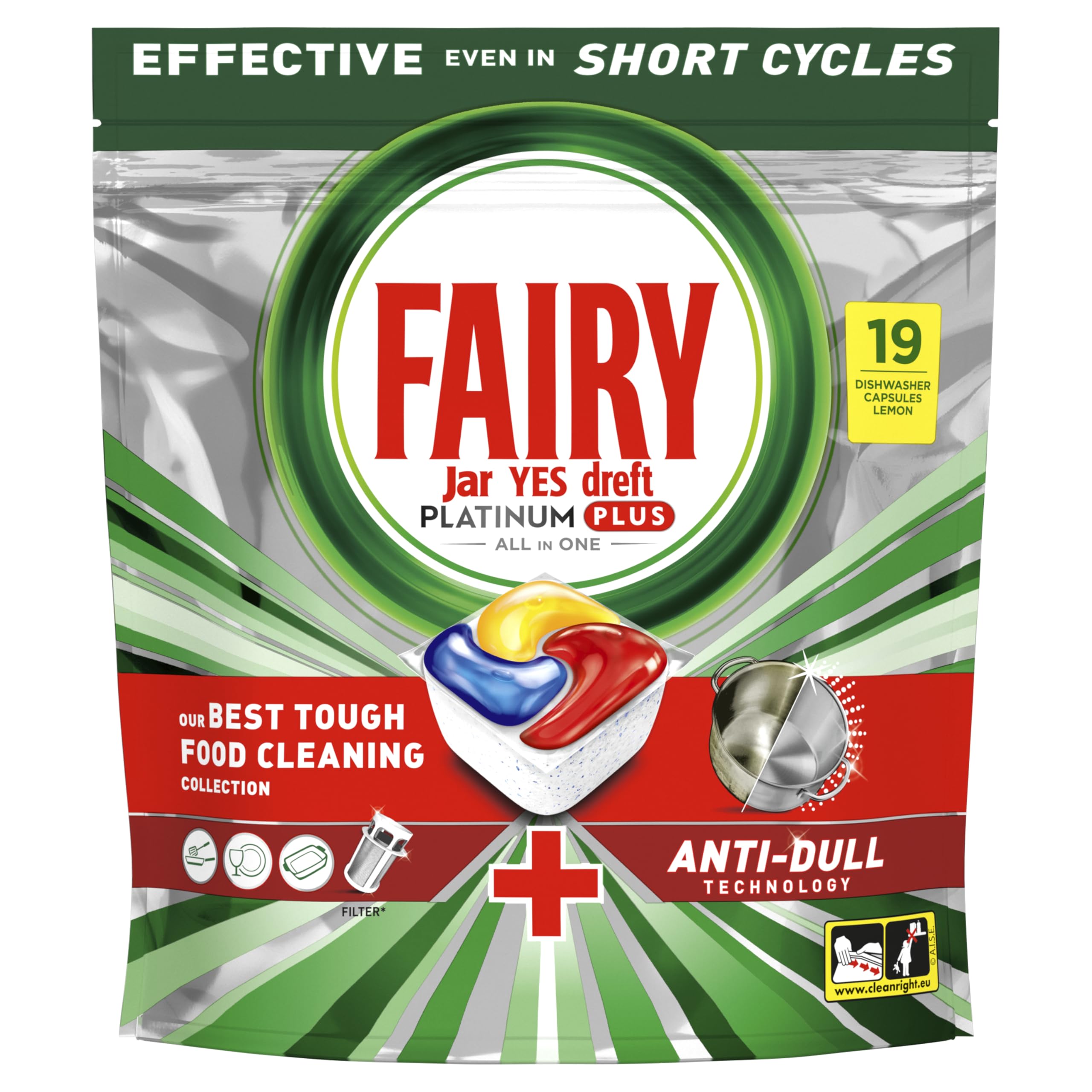 Fairy Spülmaschinentabs Platinum+ Complete Spülmaschinentabs 114ct