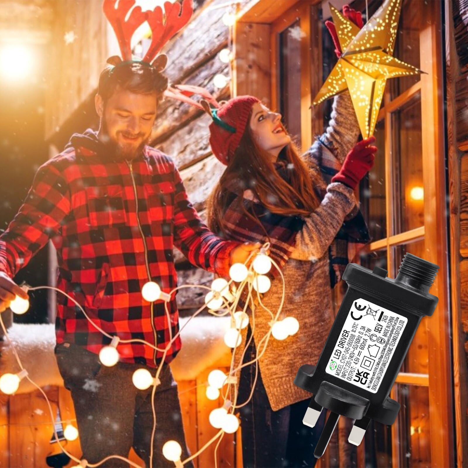 Alimentatore LED 4.5V 0.6A - Trasformatore Bassa Tensione, Impermeabile, Per Luci Stringa E Decorazioni - Foto 4