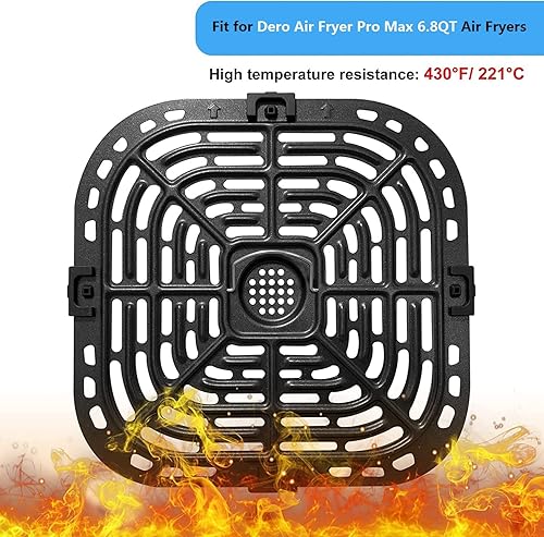 Miniatura 2 de ALJ Pestañas de goma para freidora de aire Dero Air Fryer Pro Max de 6.8 cuartos de galón, 4 pies de goma profesionales para freidora de aire,