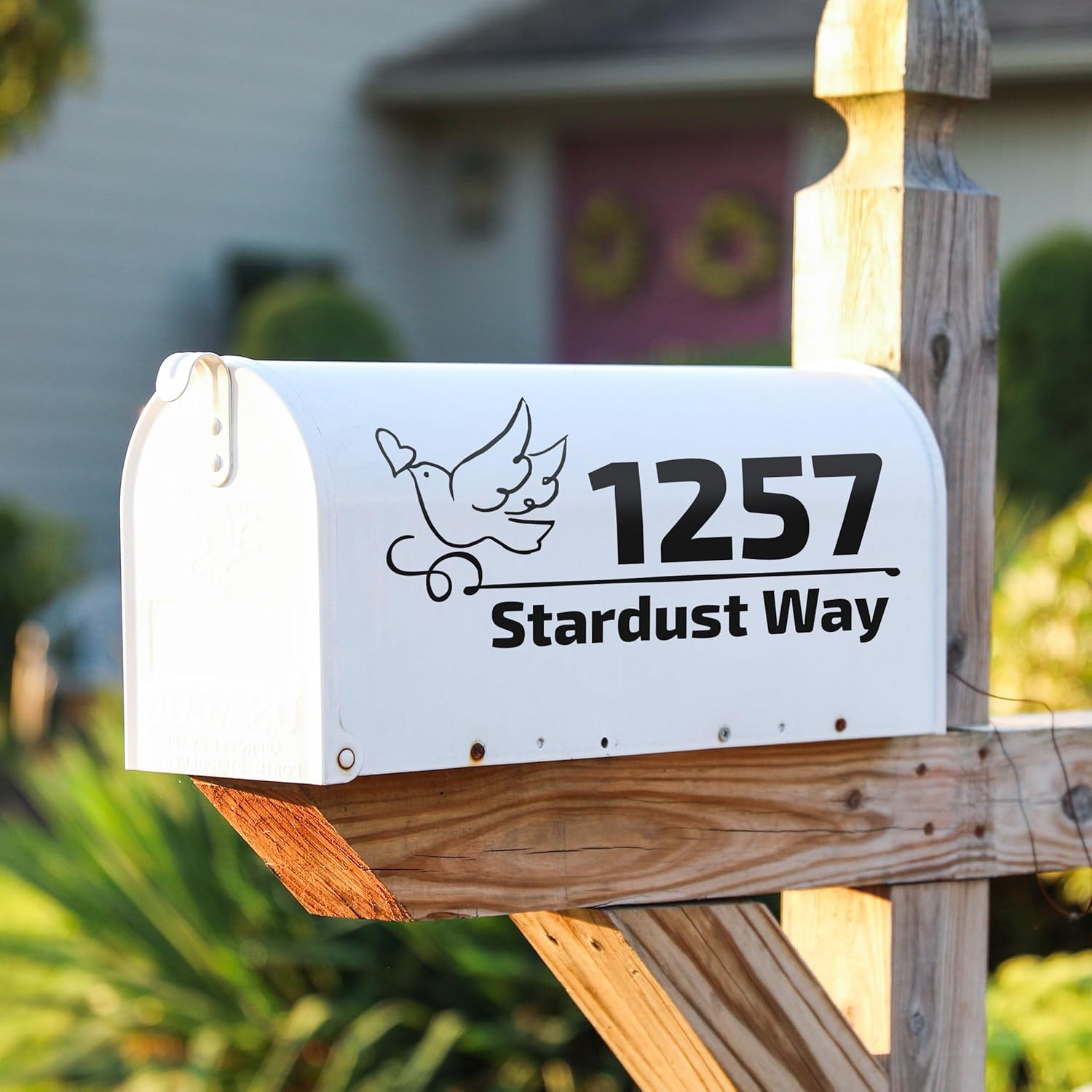 Custom Mailbox Letters and Numbers - Waterproof Mailbox Decals Personalized - UV Resistand Mailbox Letters and Numbers for Outside - Mailbox Address Numbers Vinyl Decals 2 Sizez