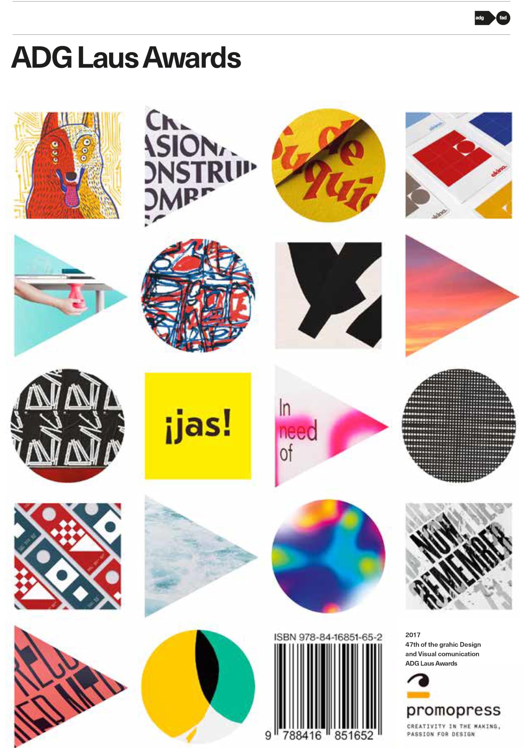 ADG Laus Awards 2017 beau livre de graphic design pour studio