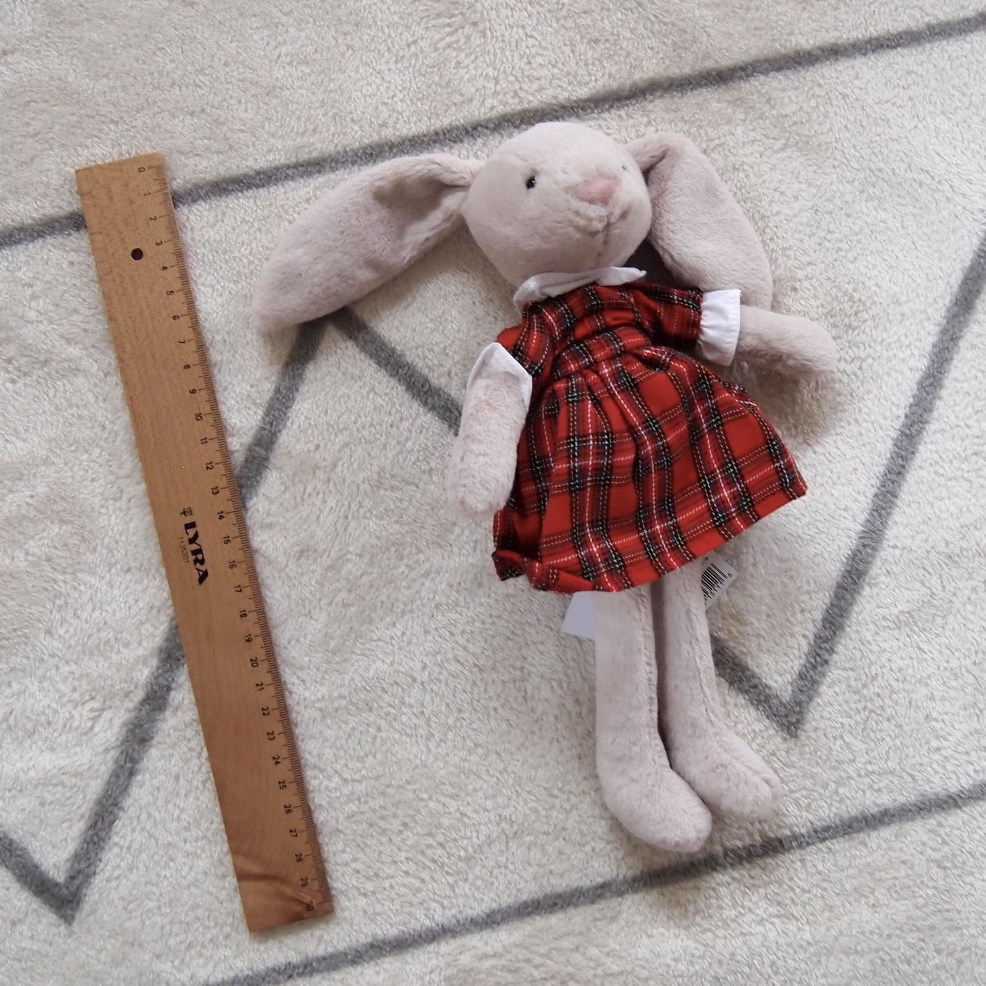 Jellycat Christmas Tartan Lottie Bunny Collectable Plush 