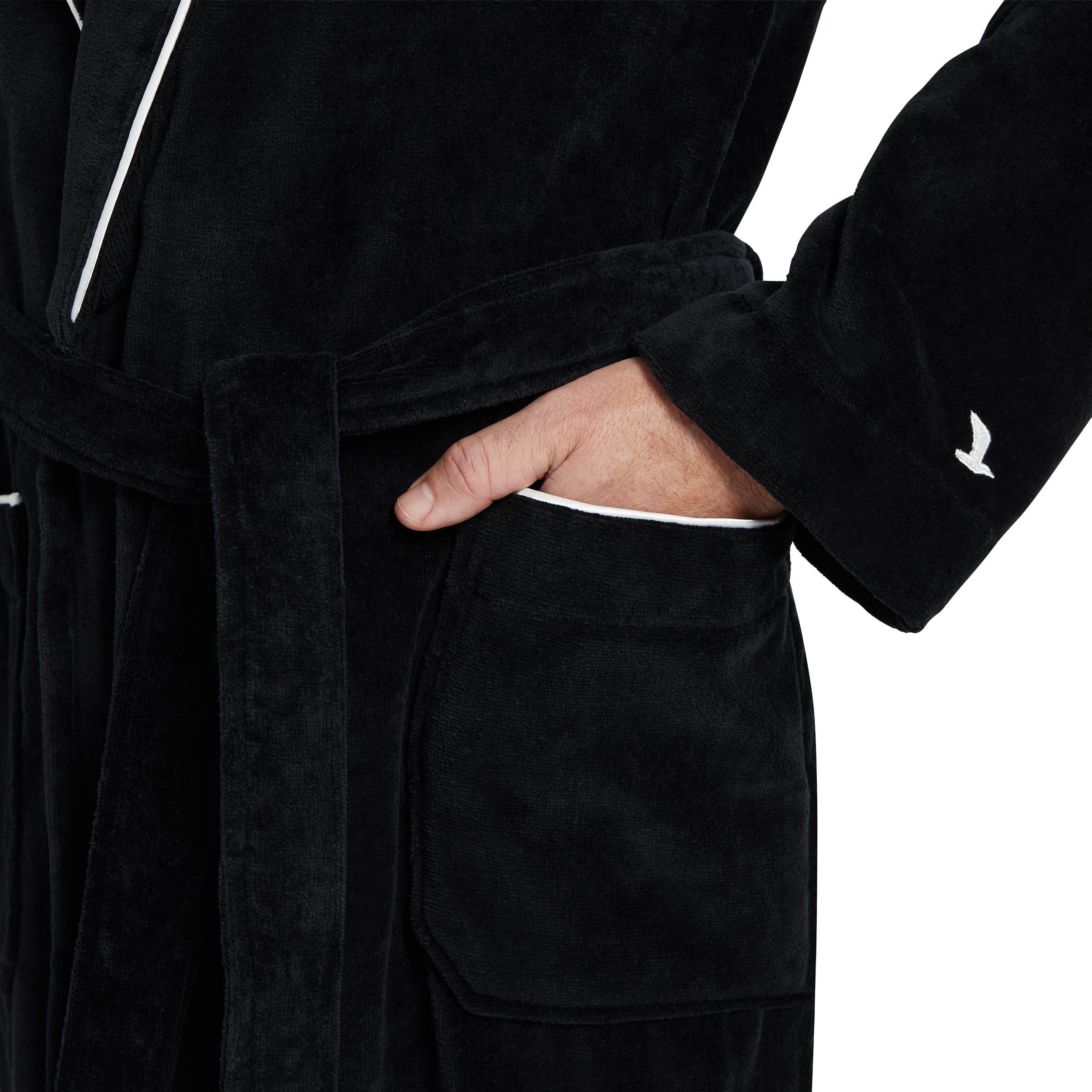 Möve Homewear Schalkragenmantel Velours in Gr.
