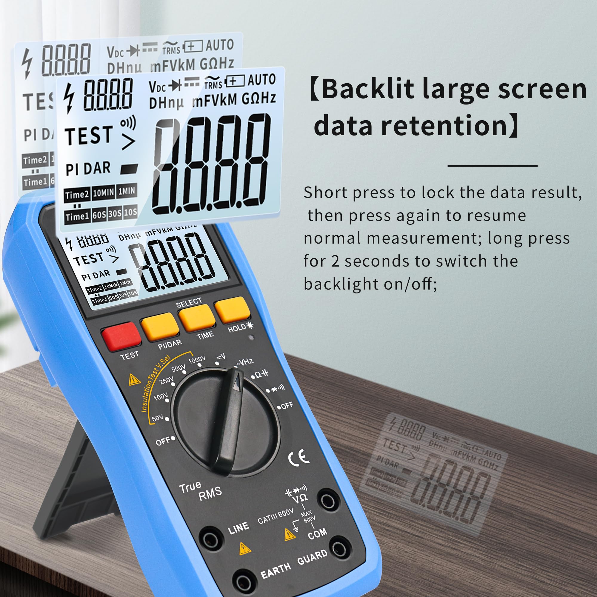 Ground Resistance Tester - AC/DC Voltage Meter -2