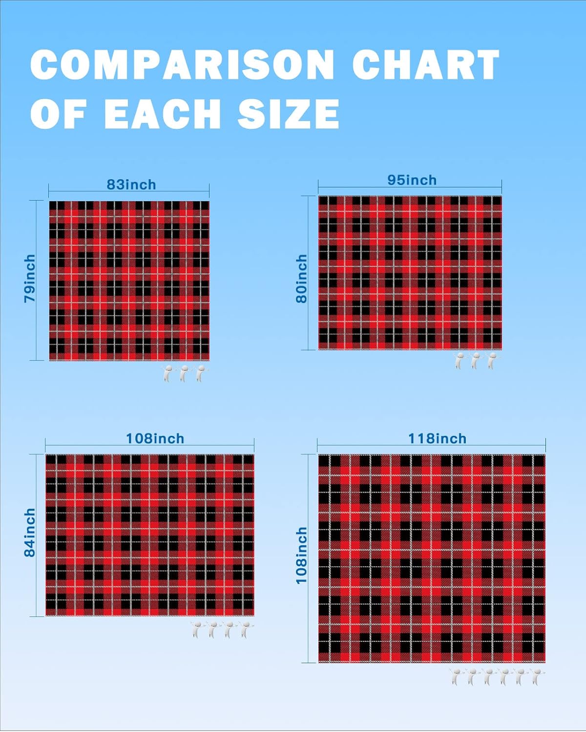 Vintage Tartan Buffalo Lattice Beach Blanket Waterproof Sandproof Outdoor Picnic Mat 95"x80" Red Black Lightweight Large Beaach Blankets with 4 Stake & 4 Corner Pockets