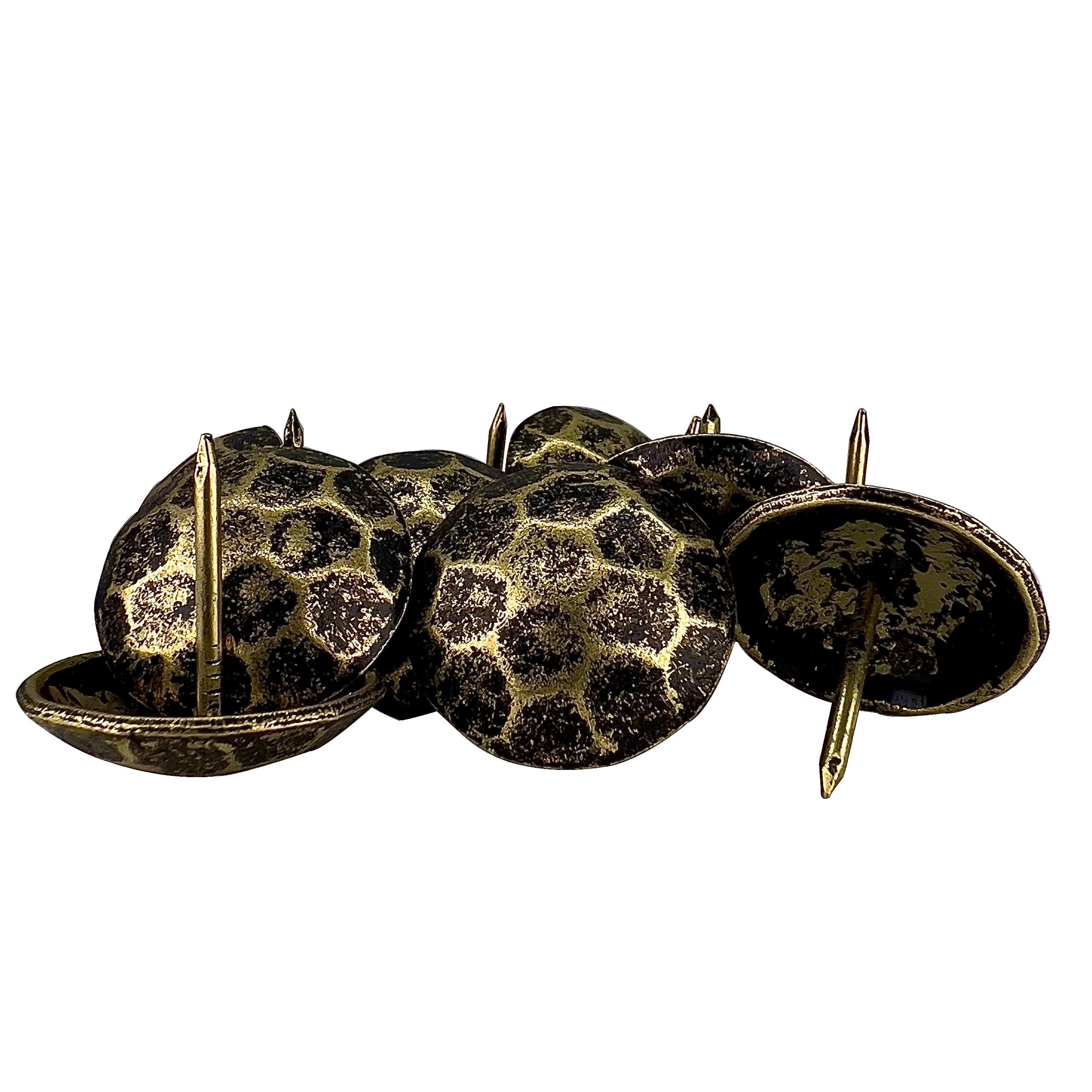 Sidco Supply 12 Pack - Iron Clavos - Decorative Nails 1 inch - Upholstery Tacks - Antique Accent - Clavos - for Wood Home Improvement, Farmhouse