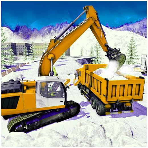 Real Snow Hill Dump Truck Simulation Excavator Driving Games for Free