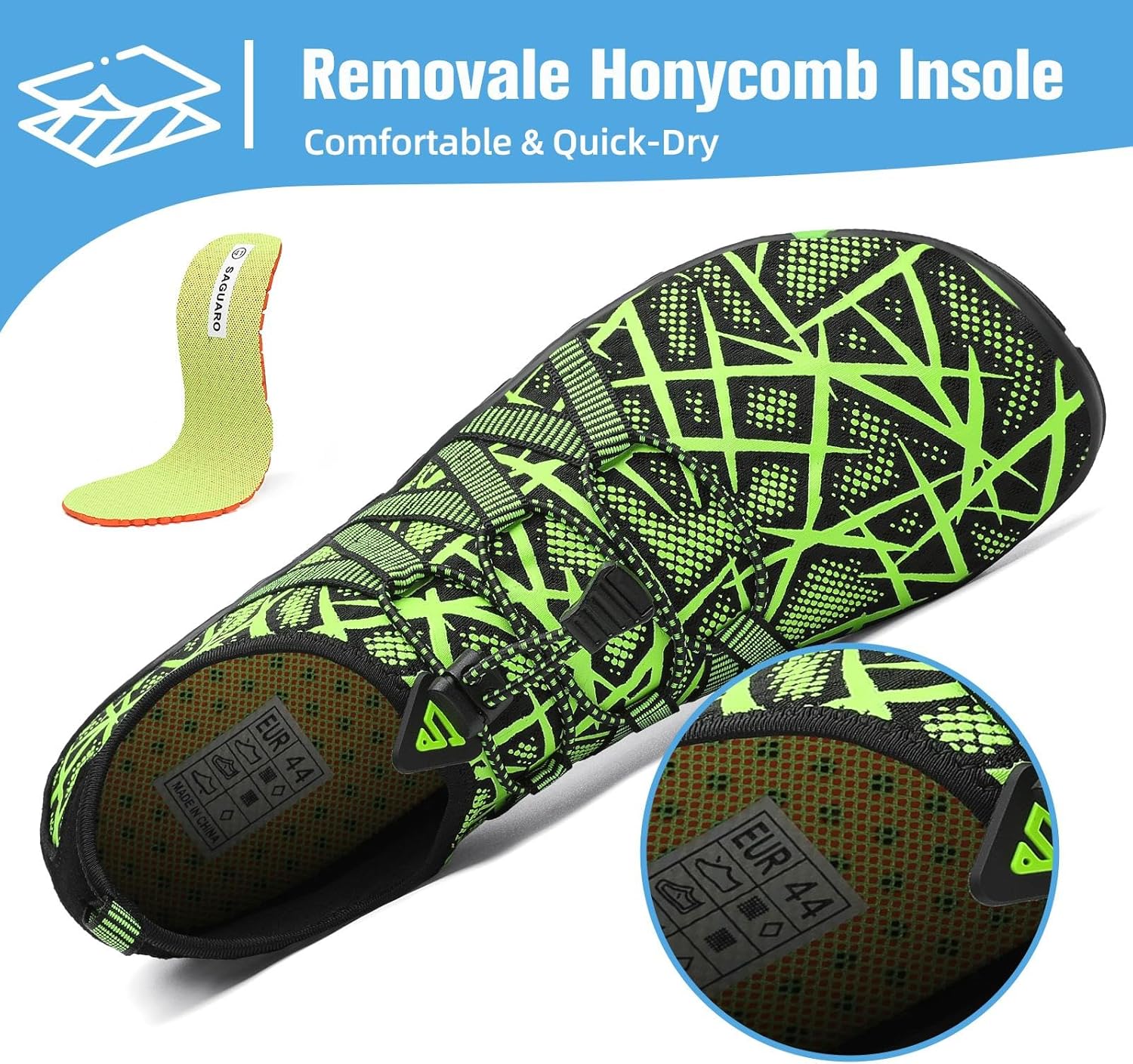 Mishansha Water Shoes for Women Men Barefoot Beach Shoe Quick Dry Aqua Swim Socks for Surfing Yoga Size 4.5-15 Women/3-13.5 Men - Image 4