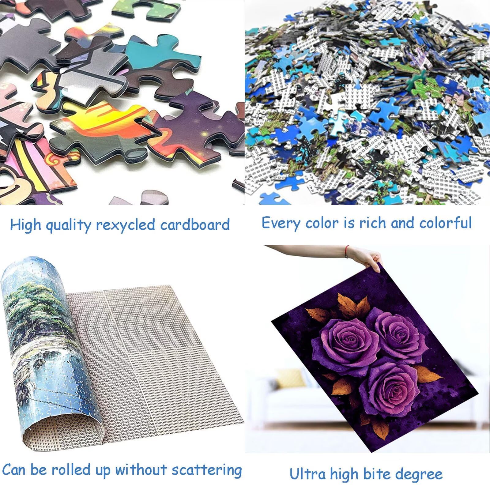 Puzzle 3000 elementów różowe puzzle dla dorosłych kwiaty 122 x 81 cm Unikalne rzemiosło klasyczne 3D drewniana układanka do rodzinnych gier aktywnych, układanka do samodzielnego wykonania nawet do