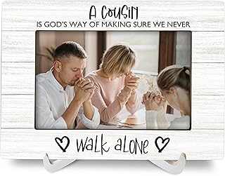 Cousin Gifts: 8x6 Wooden Picture Frames for Women & Long Distance Cousin...