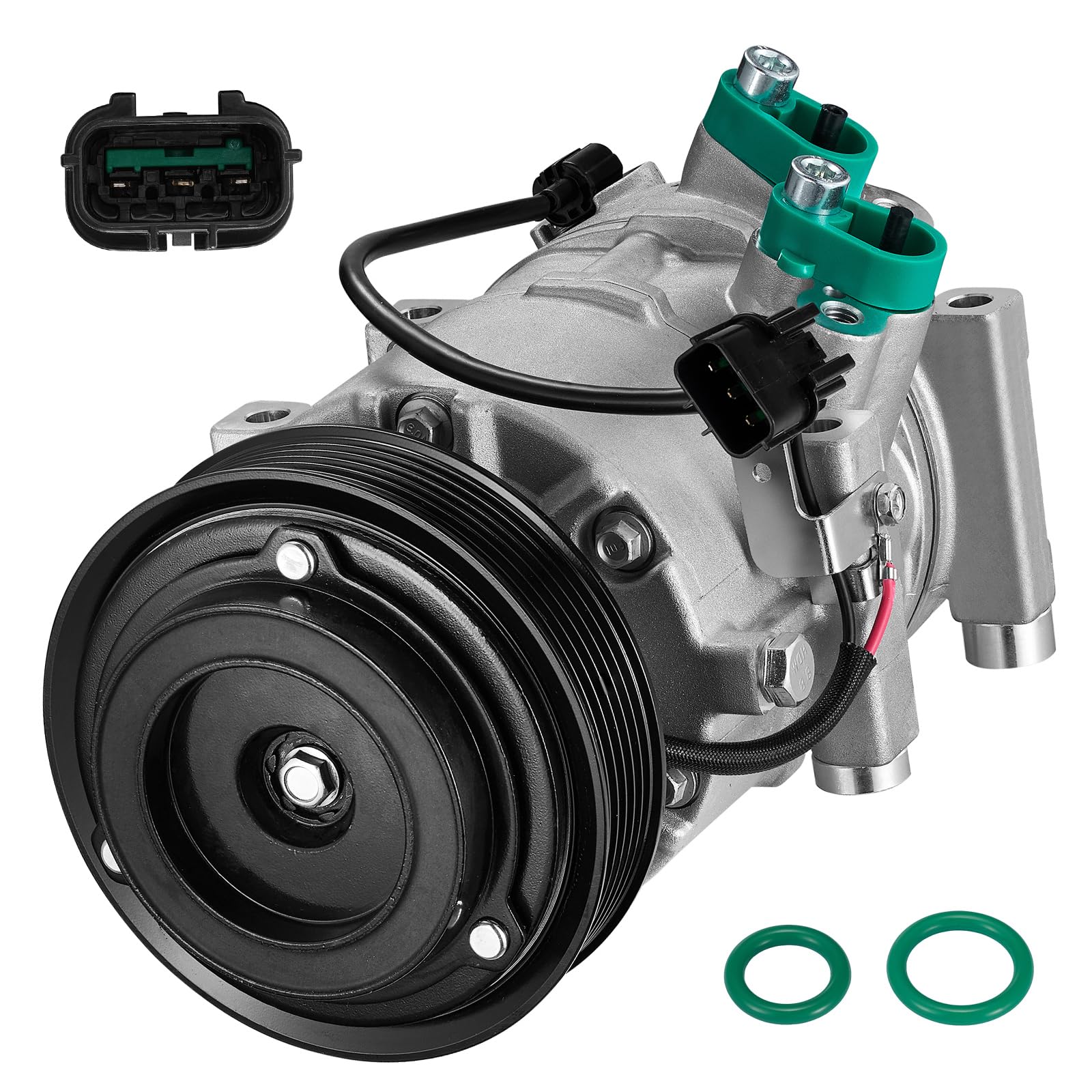 BDFHYK 178305 AC Compressor with Clutch Compatible with Kia Sportage Global Recycled Standard Global Recycled Standard Global Recycled Standard