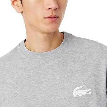 Lacoste Men's Crocodile Print Cotton Loungewear T-Shirt