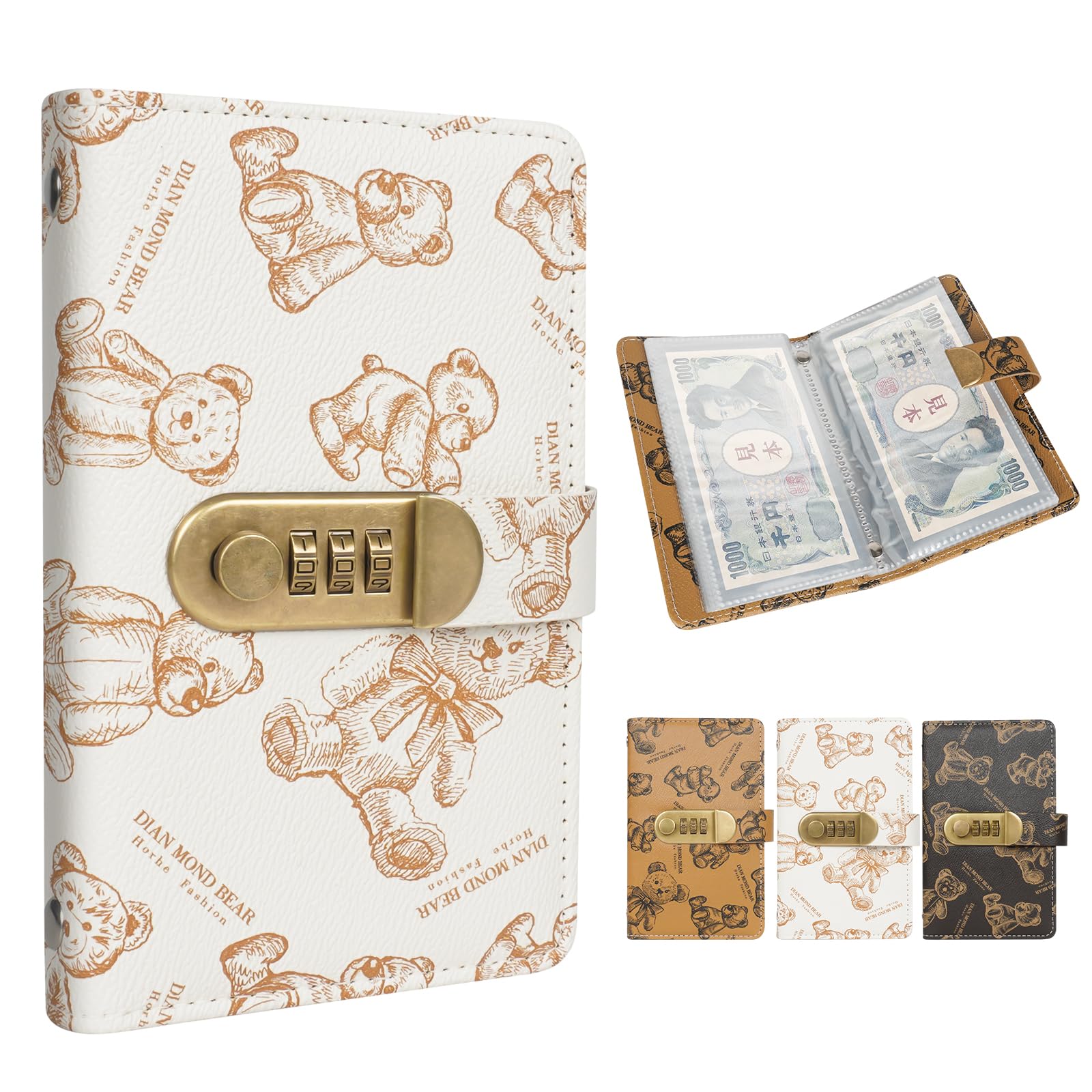 Amazon.co.jp: Mairearn 貯金箱 札 貯金手帳 貯金バインダー お札100枚