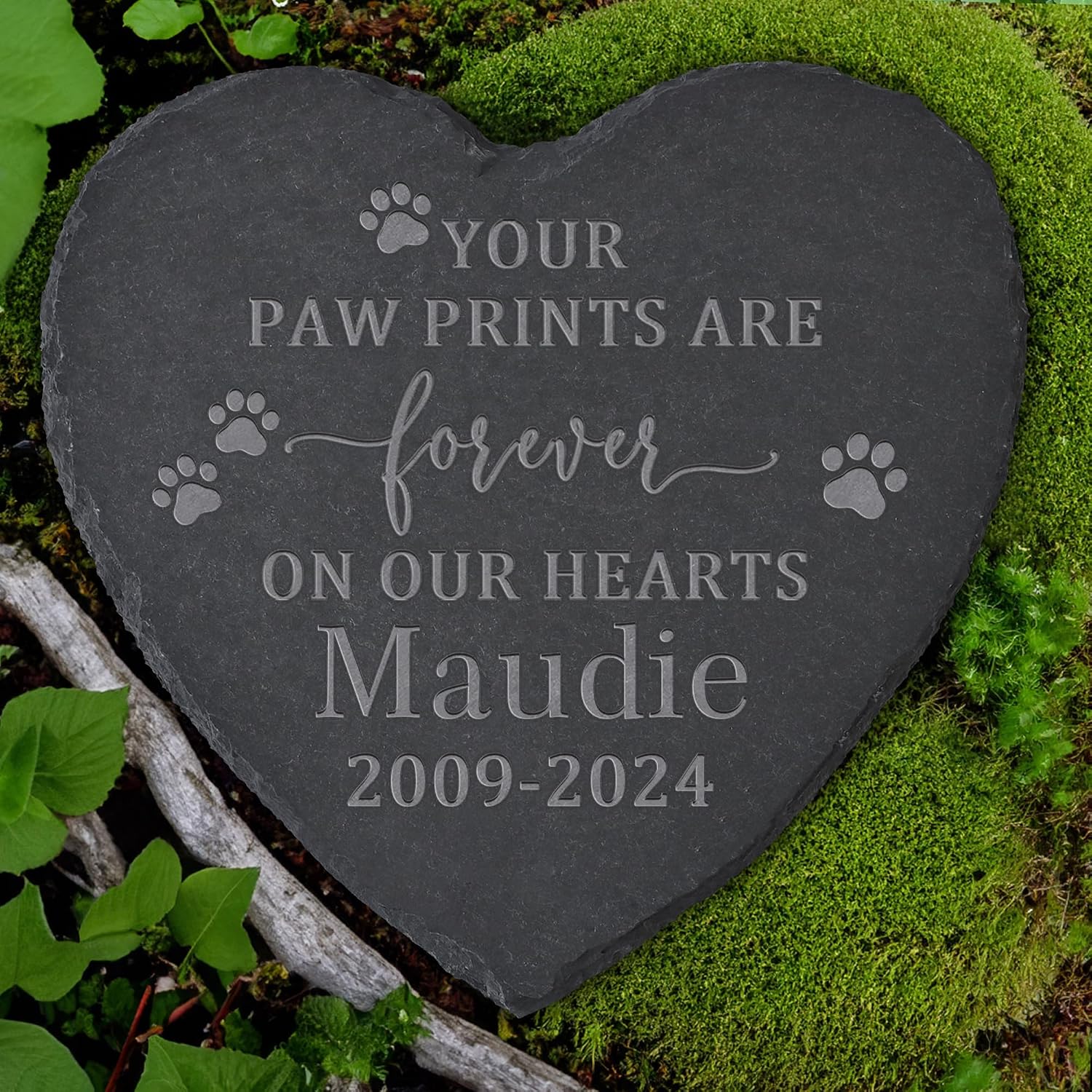 Amazon.com : Personalized Pet Memorial Stone, Dog Memorial Gifts for ...