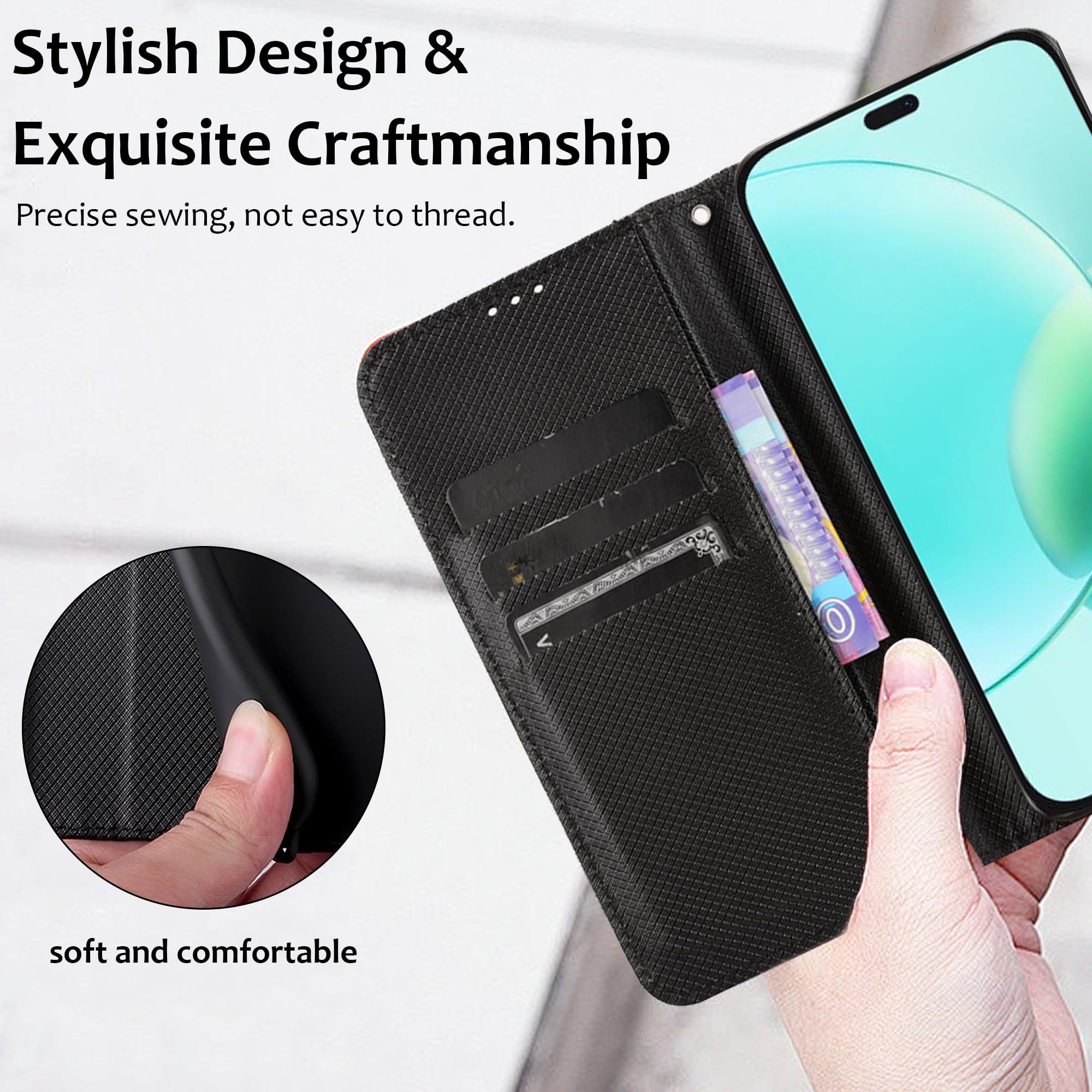 Coque Téléphone Xiaomi 15t Rojeuinn Coque Pour Xiaomi 15T 5G Protection Case 1 Pièce Housse Portefeuille Carte
