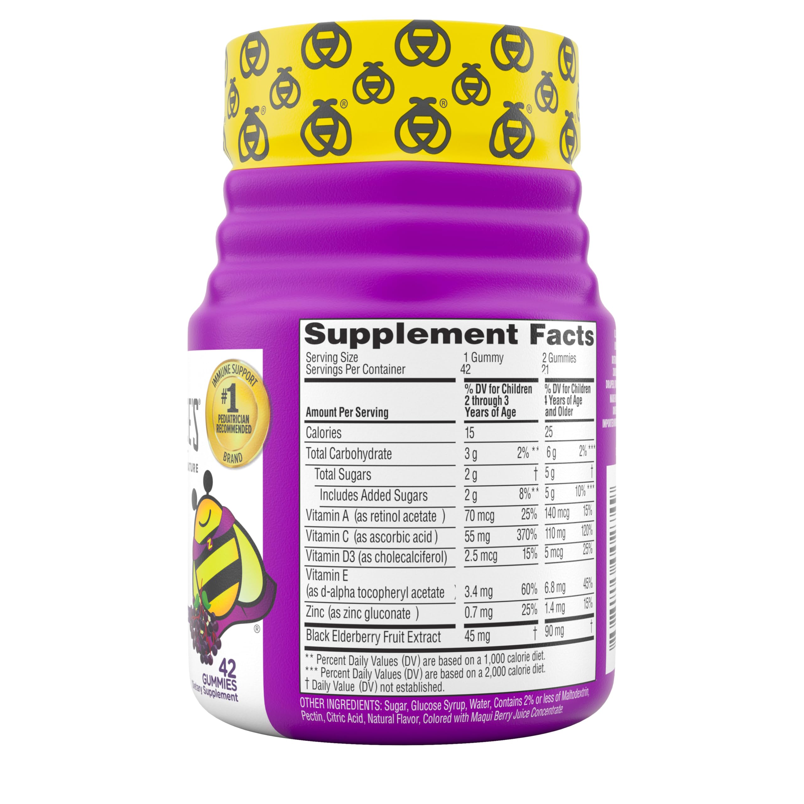Zarbee's Kids Elderberry Immune Support Gummies, 42 ct — Amazon image 8