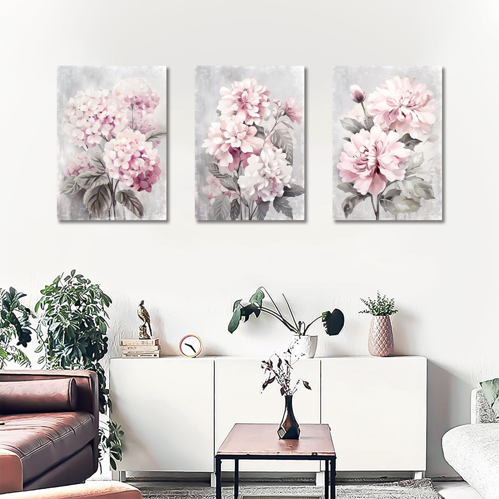 3 Pcs Wooden Framed Canvas Wall Art Set Bohemian Sage Green Canvas Prints Poster Geometric Line Beige Green Pictures for Living Room Bedroom Dinning Room Hallway Stairs Wall Decor 30x40cm x3pcs — view 176