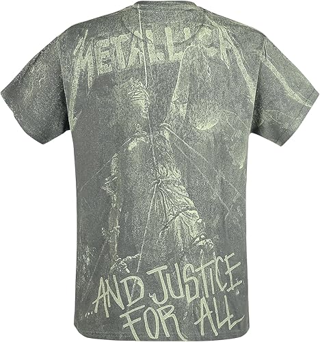 Miniatura 3 de Metallica Camiseta unisex de neón de la justicia para adultos