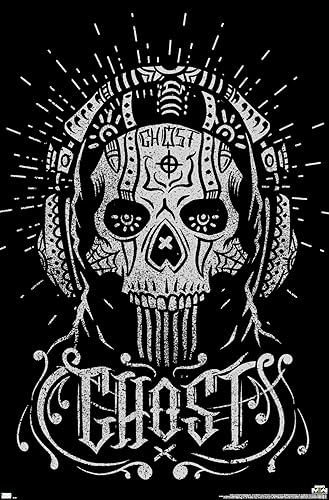 Trends International Call of Duty: Modern Warfare 2 - Póster de pared Ghost Calavera, 34 pulgadas de largo x 22.4 pulgadas, versión sin marco