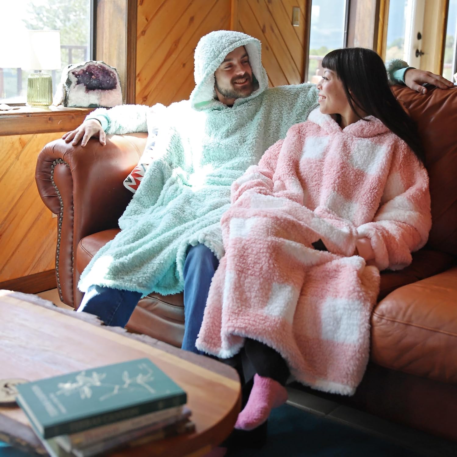 Catalonia Oversized Blanket Hoodie Sweatshirt, Fleece Pullover with Large Front Pocket for Adults Men Women - Image 2