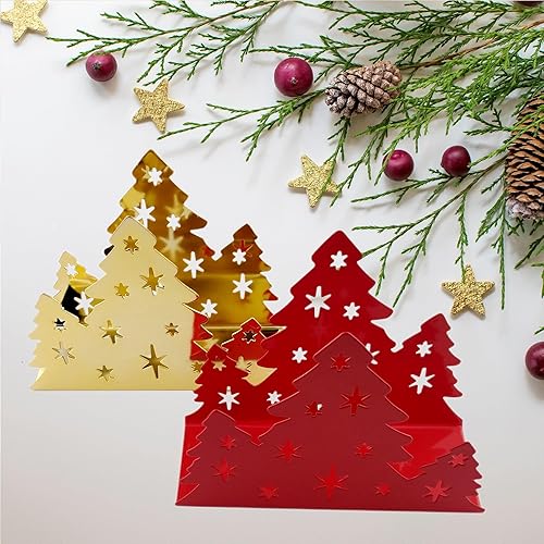 Miniatura 5 de Lysenn Servilletero navideño para mesas, dispensador de pañuelos para encimera de cocina, acero inoxidable resistente mejorado, almacenamiento y