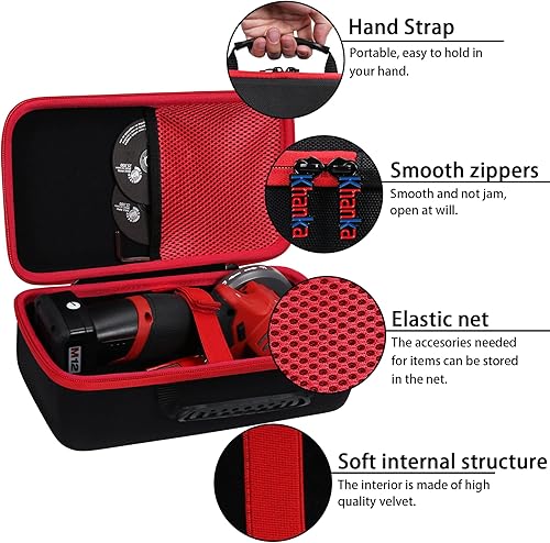 Miniatura 5 de khanka Repuesto de funda rígida para herramienta de corte inalámbrica Milwaukee de 12 V (2522-20), solo funda