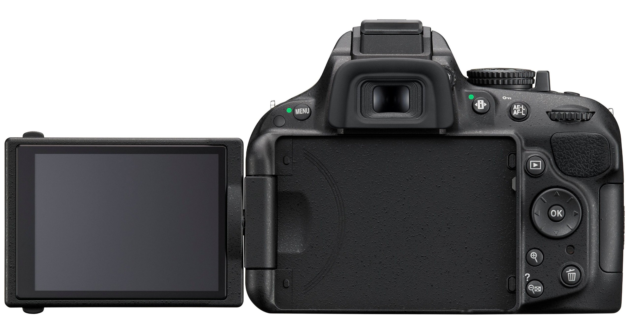 Nikon D5200 SLR-Digitalkamera 24,1 Megapixel 7,6 cm TFT-Display Full HD HDMI Kit AF-S DX 18-55 mm II Objektiv schwarz