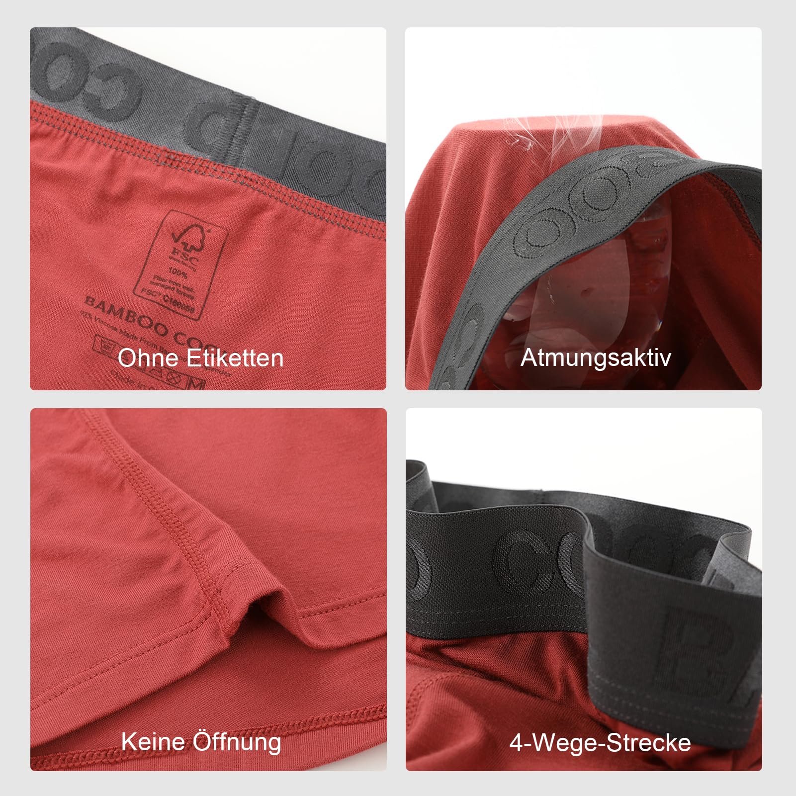 BAMBOO COOL Bambus Herren Boxershorts