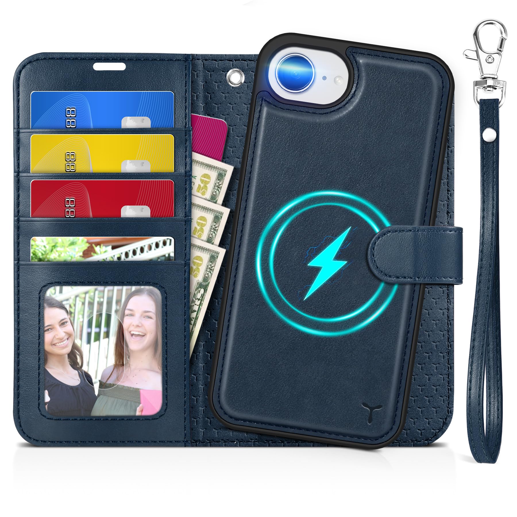 Amazon.co.jp: TUCCH iPhone16e 対応 ケース 手帳型 2 in 1 分離式