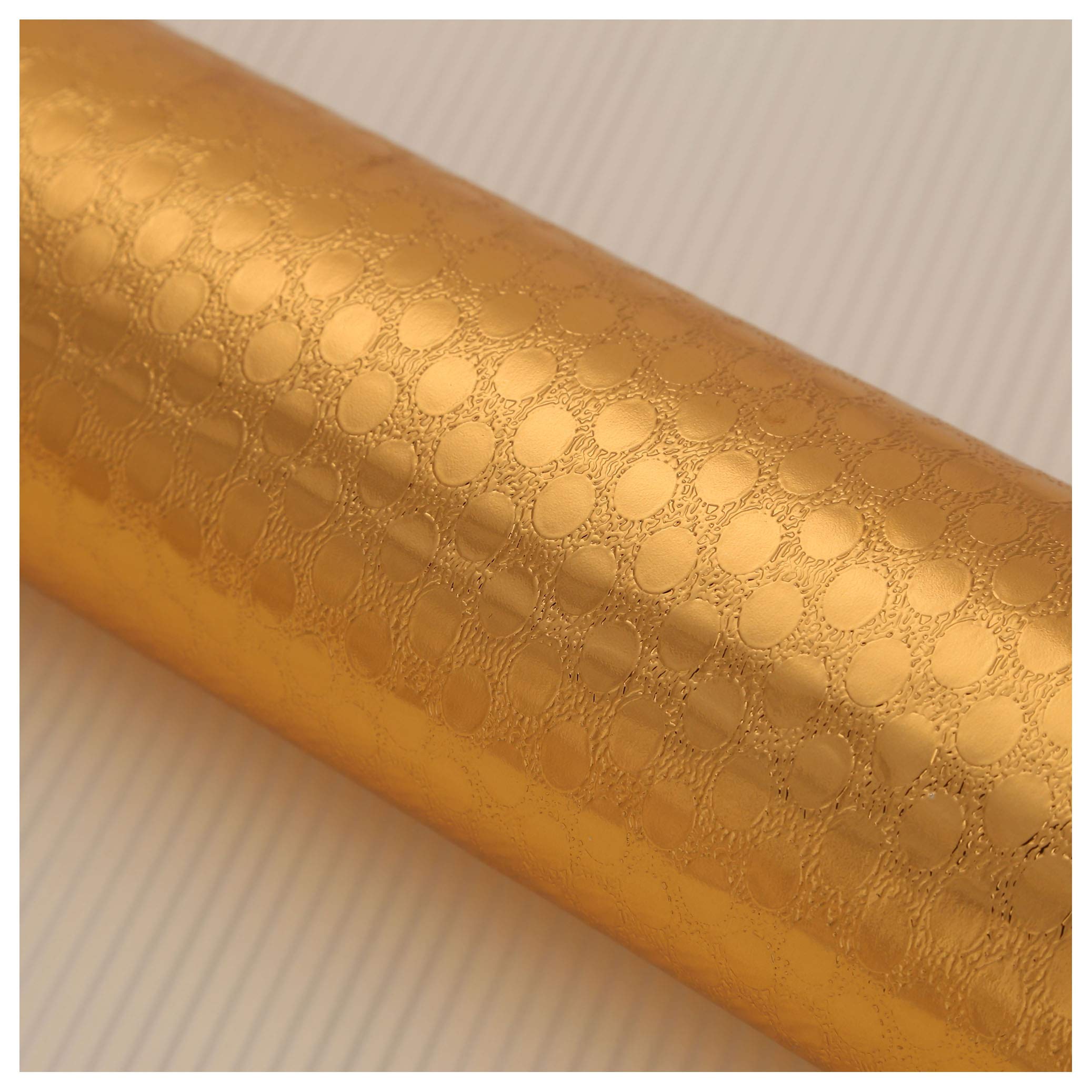 Pegatinas de aluminio dorado de 60cm x 5m para proteger muebles de cocina