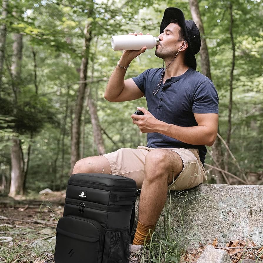 Coller Backpack Double Leaves Insulated Backpack Cooler, 54 Cans